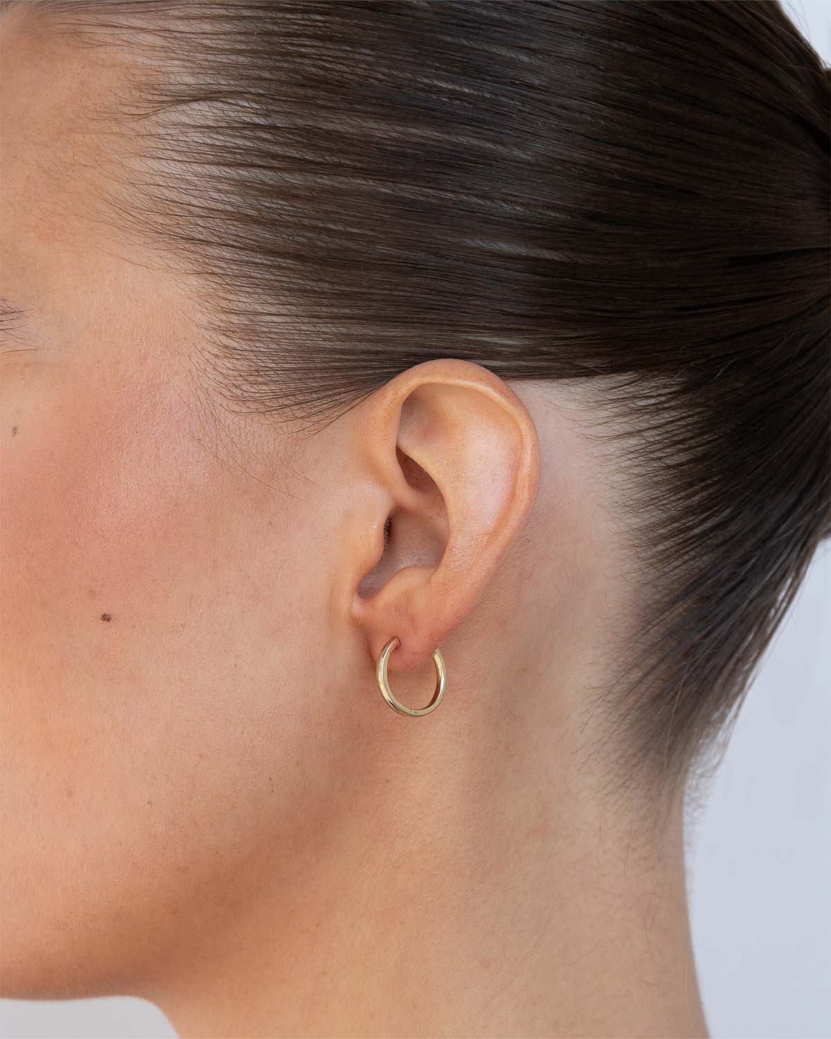 15mm Sleeper Hoops | 9k Solid Gold - Image 3