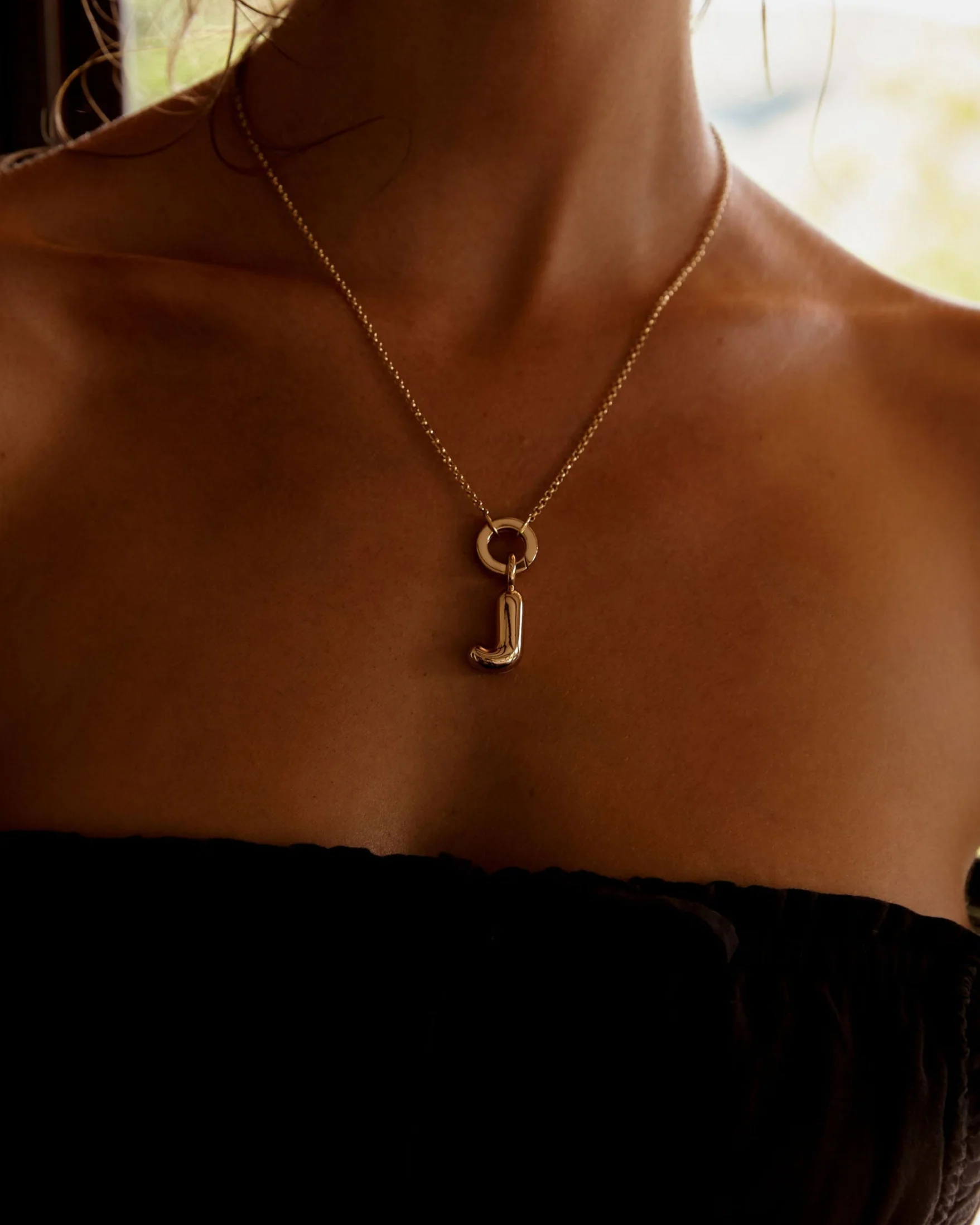 Big Bubble Initial Pendant - Image 9