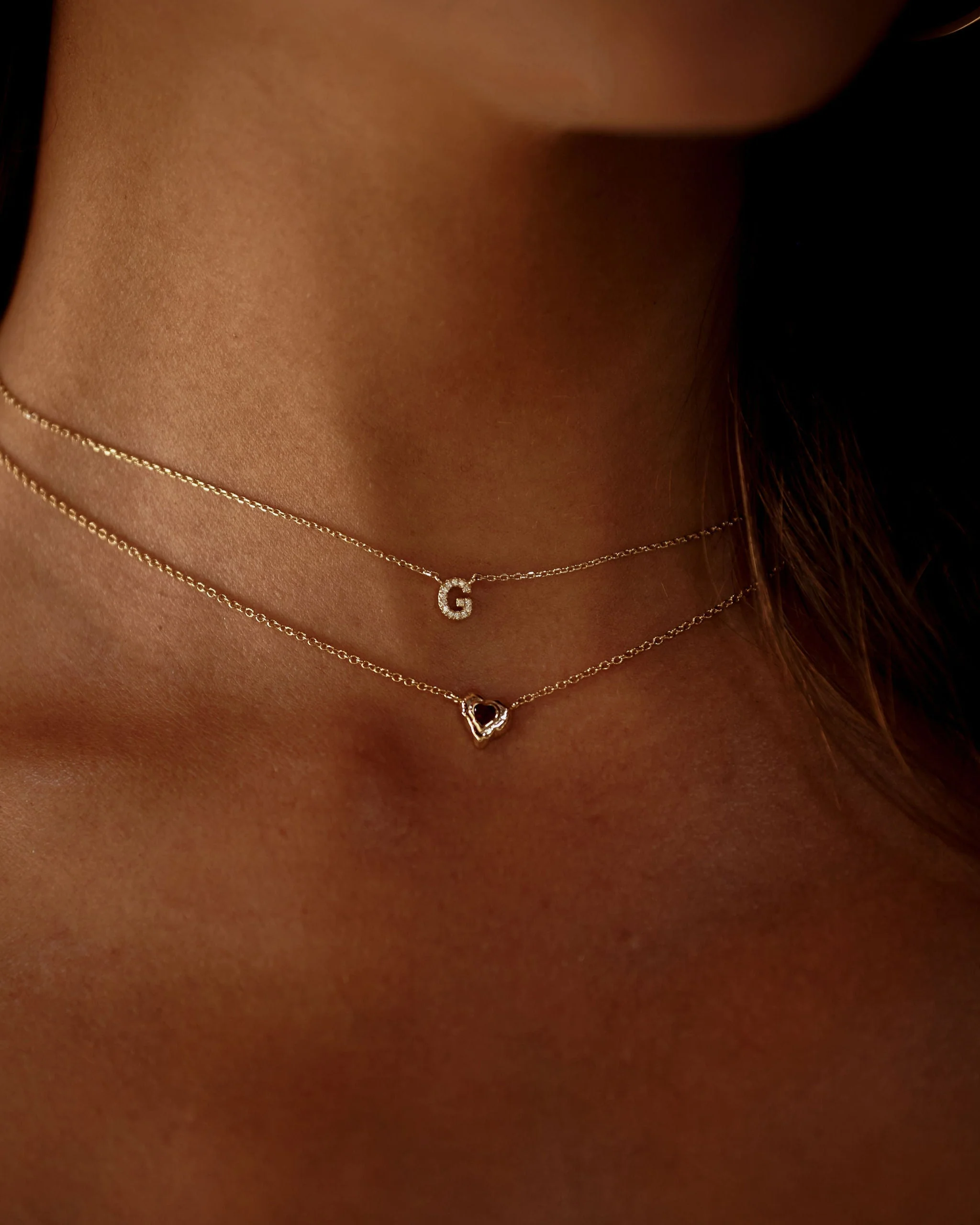 Pavé Initial Necklace - Image 5