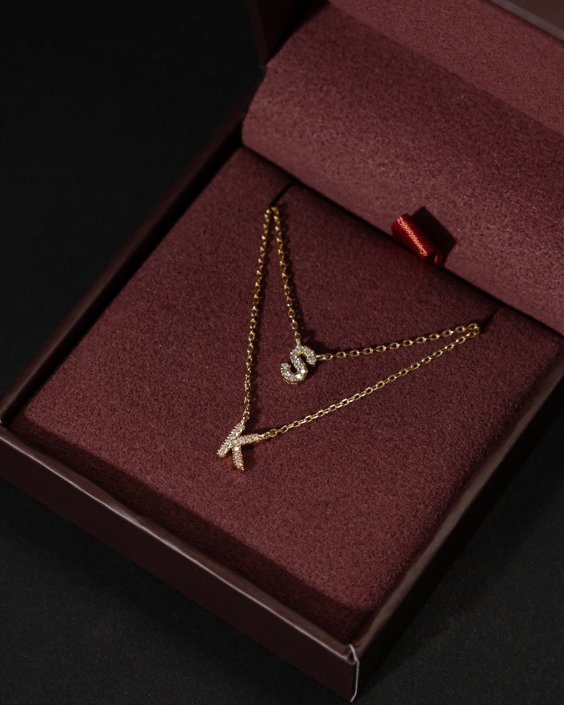 Pavé Initial Necklace - Image 6