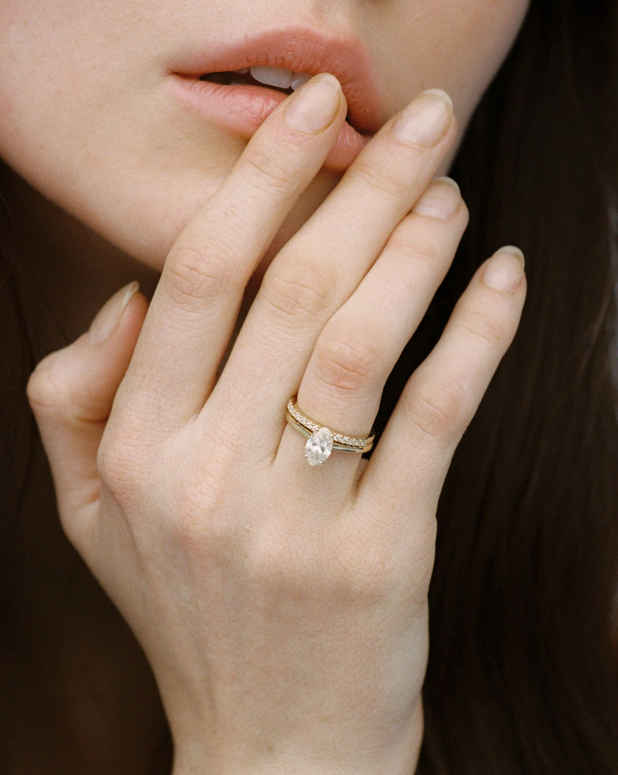 Pavé Moissanite Ring Band | Platinum - Image 3