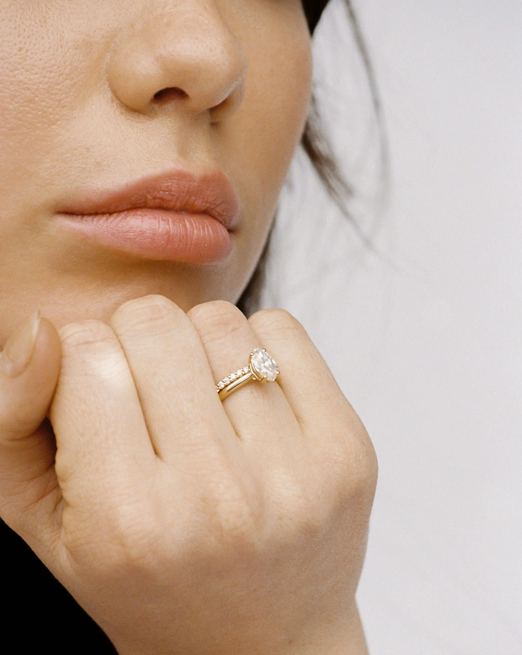 Pavé Moissanite Ring Band | Platinum - Image 4