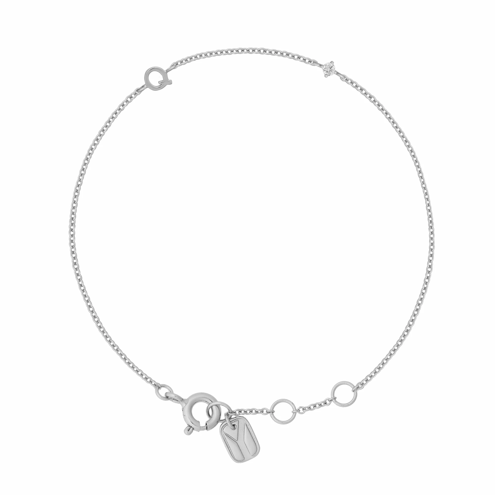 Petite Initial Bracelet Sterling Silver - Image 26