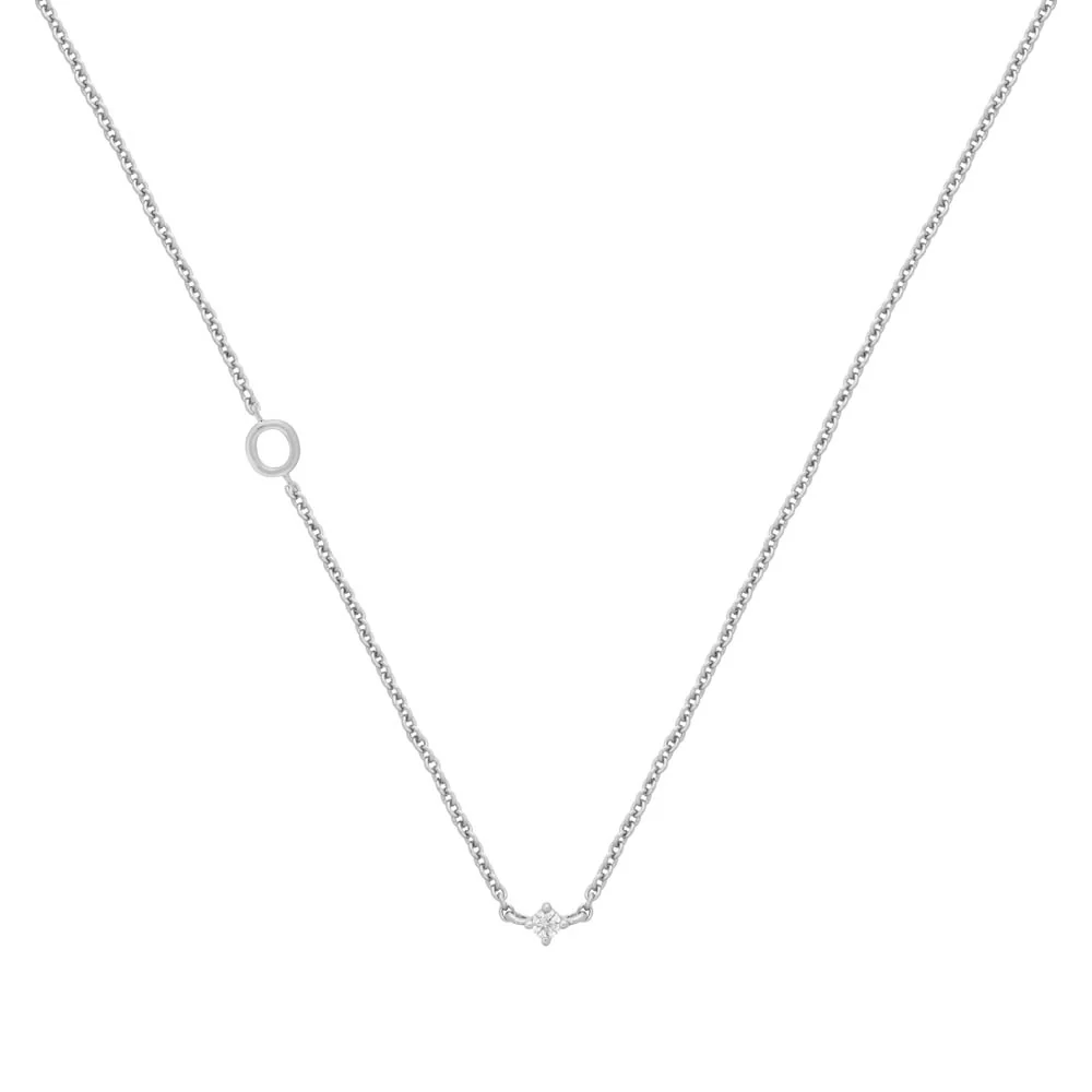 Petite Initial Necklace Sterling Silver - Image 21