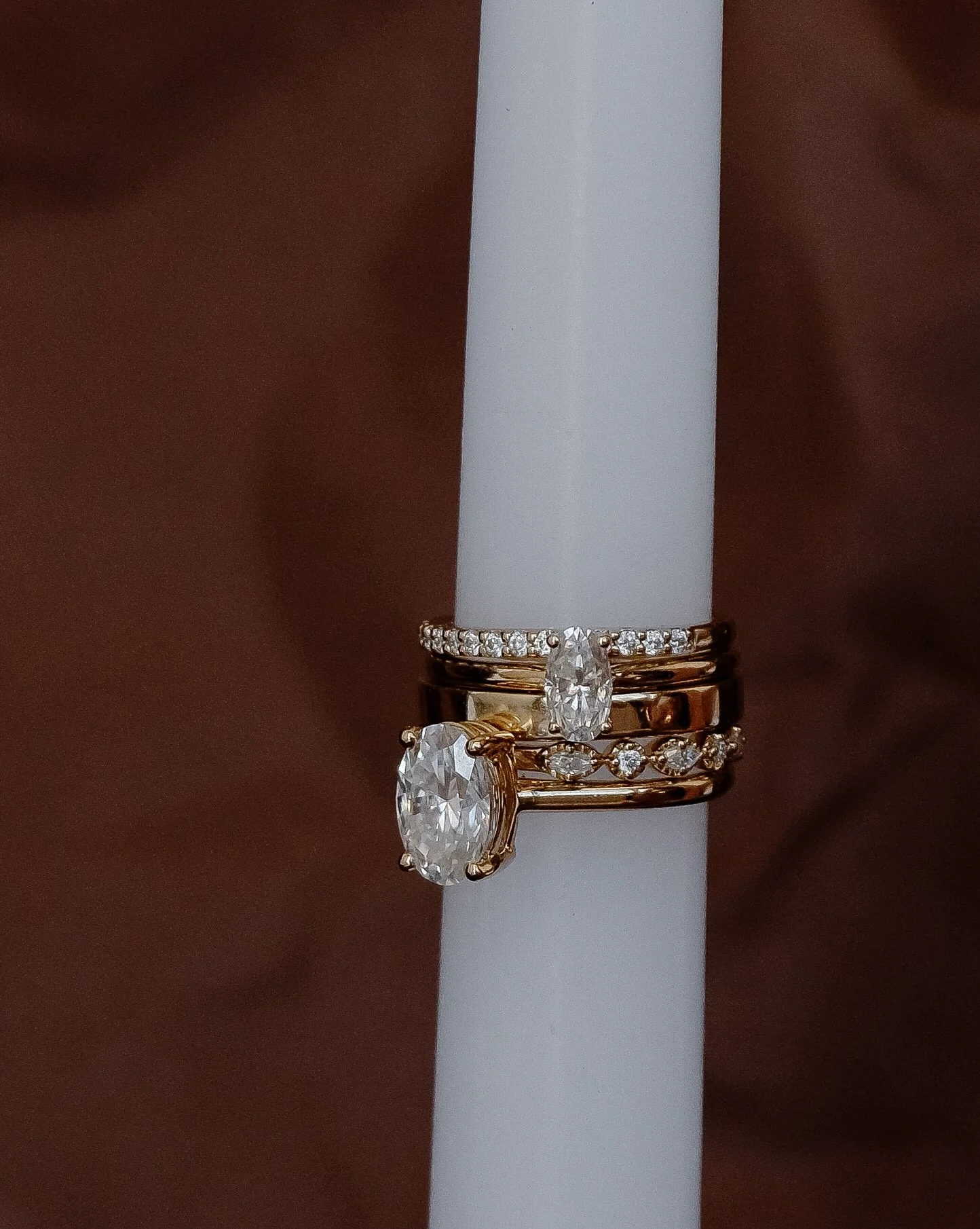 Petite Oval Moissanite Ring | 14k Solid Gold - Image 8