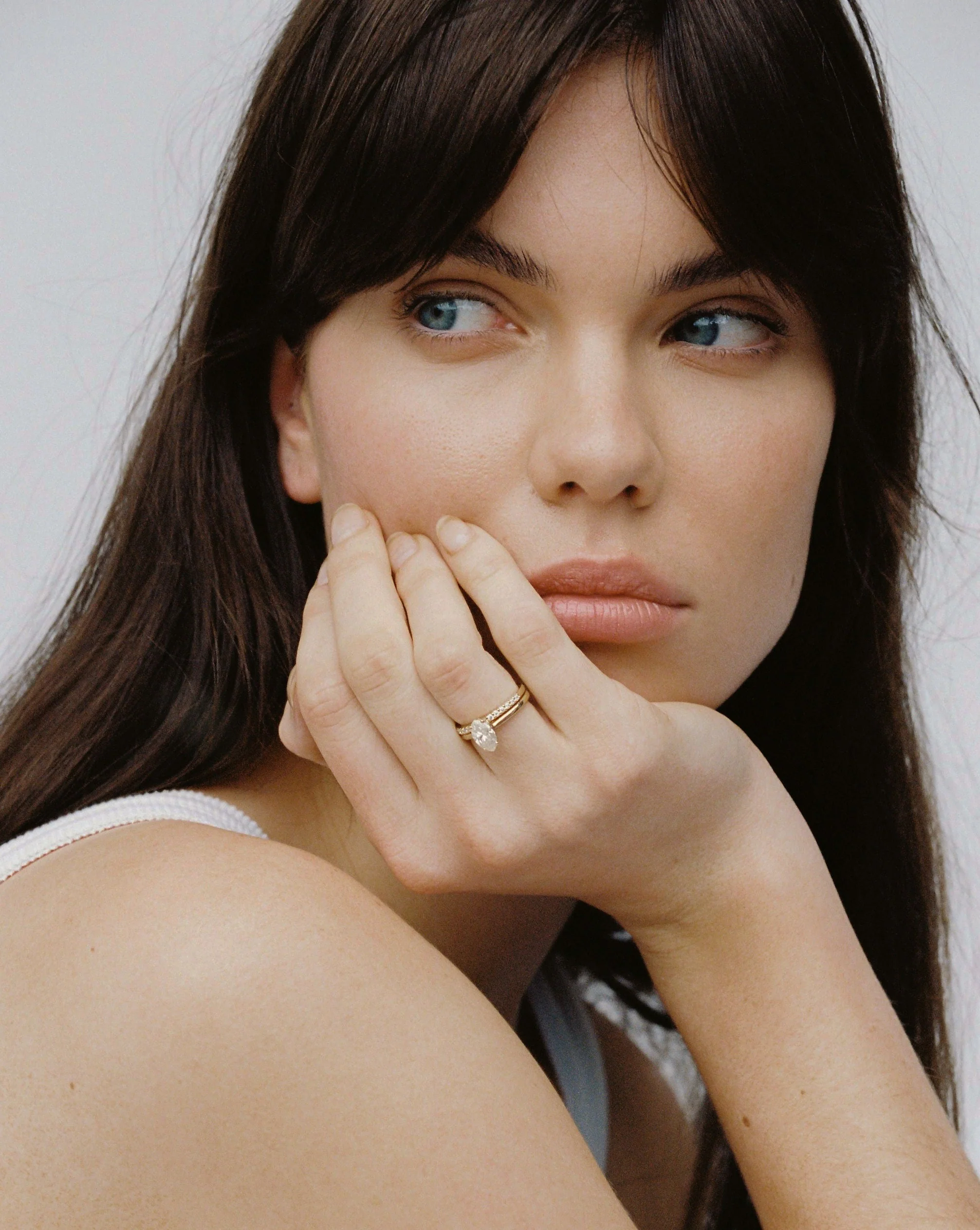 Pavé Moissanite Ring Band | 14k Solid Gold - Image 7