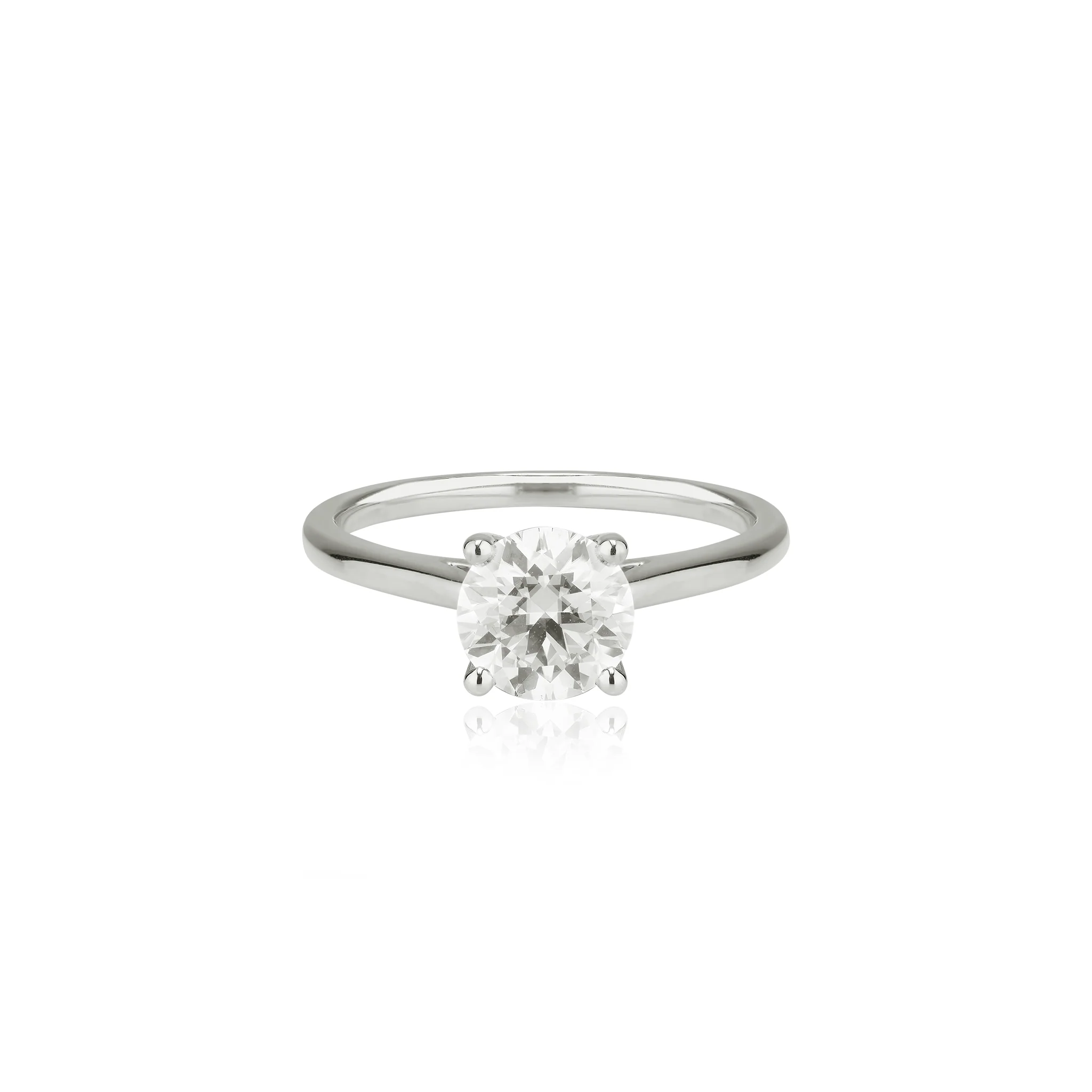 Round Moissanite Ring | 14k Solid Gold - Image 11