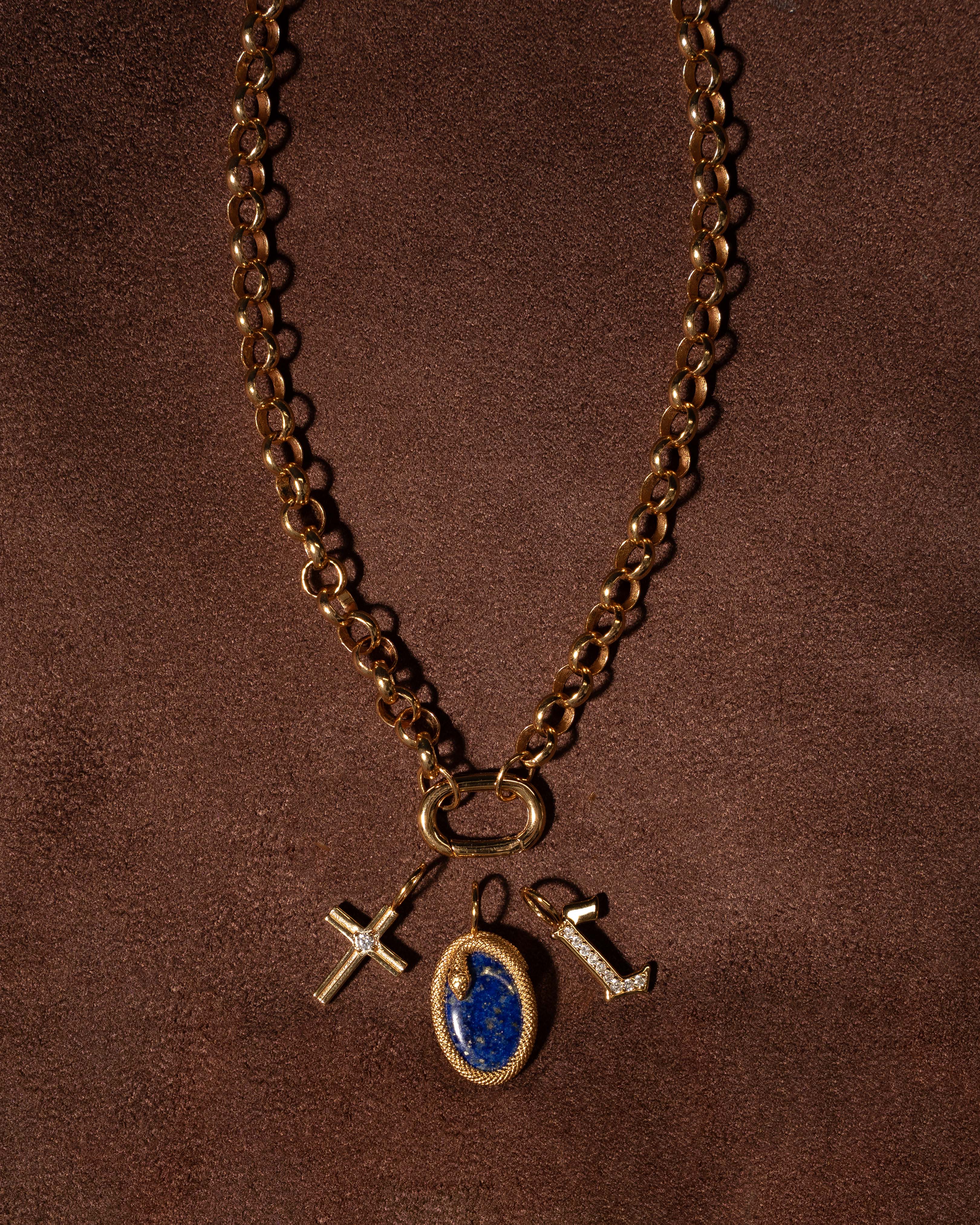 SYMBOLISM Lapis Serpent Pendant - Image 3