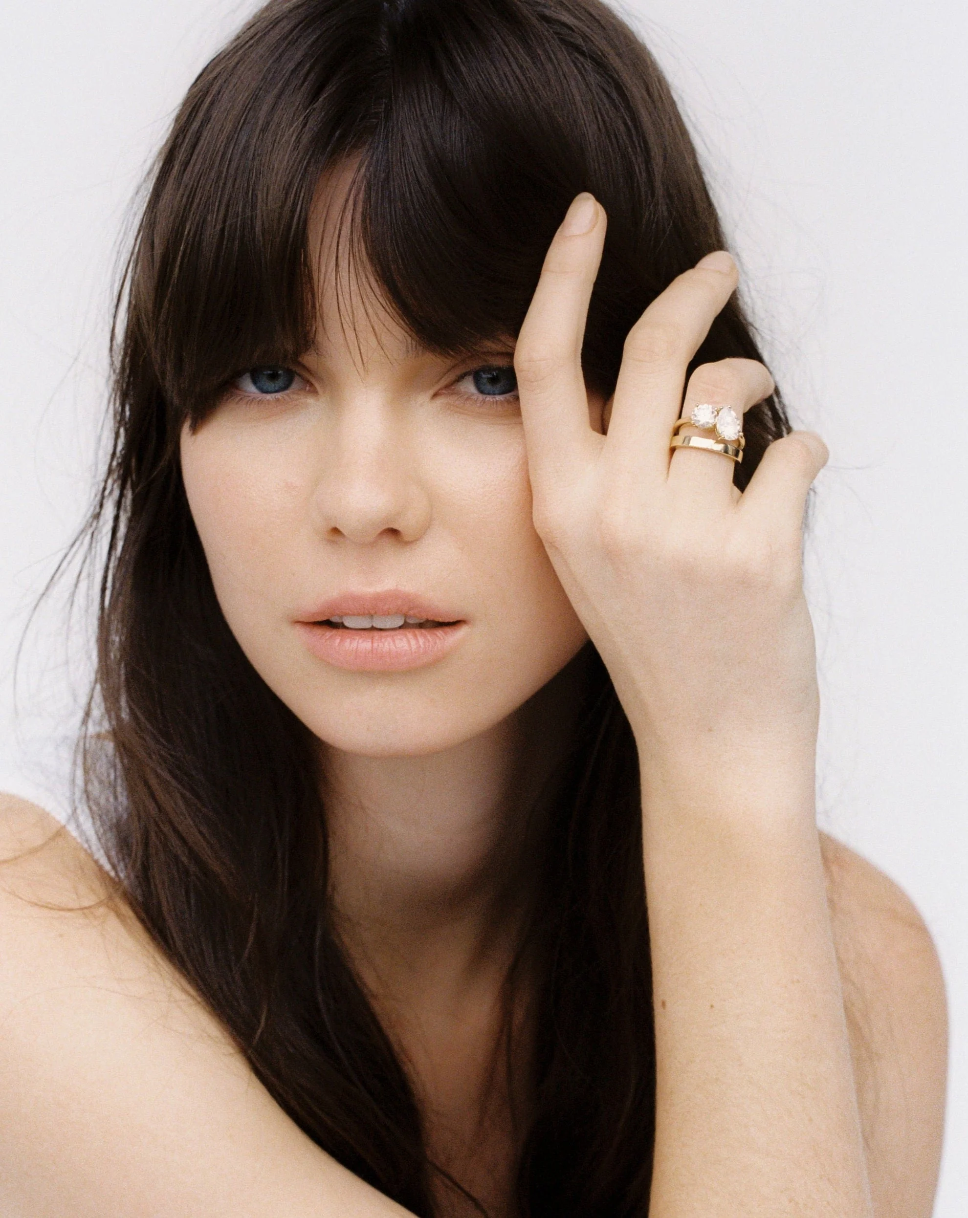 Toi Et Moi Moissanite Ring | Platinum - Image 12